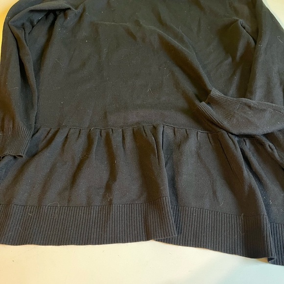 cupio black cardigan ruffle back med - Picture 3 of 3